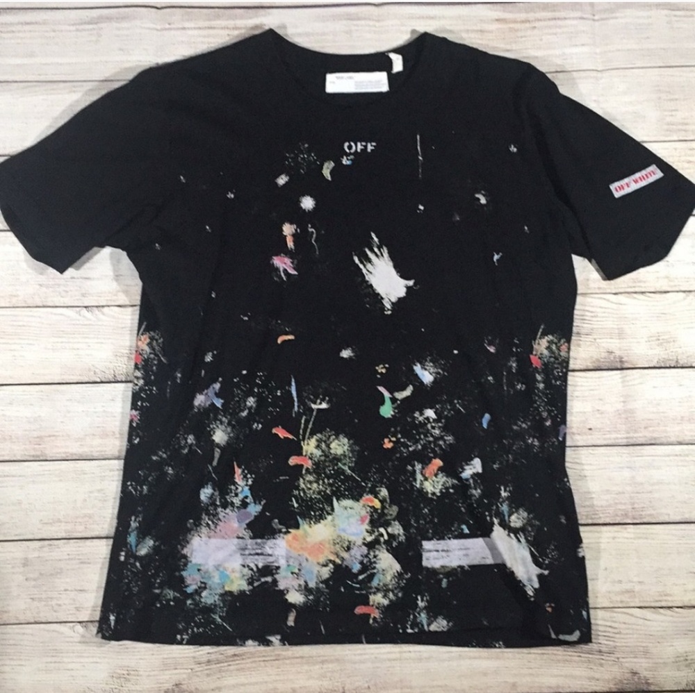 Off White Galaxy Tee Shirt (L)